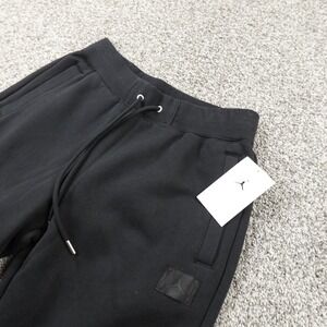 NEW Jordan Pants Womens S Black Air Flight Jumpman Drawstring Jogger Sweatpants
